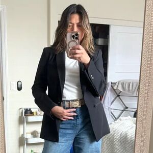 Quince Black Blazer